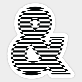 The ampersand Sticker